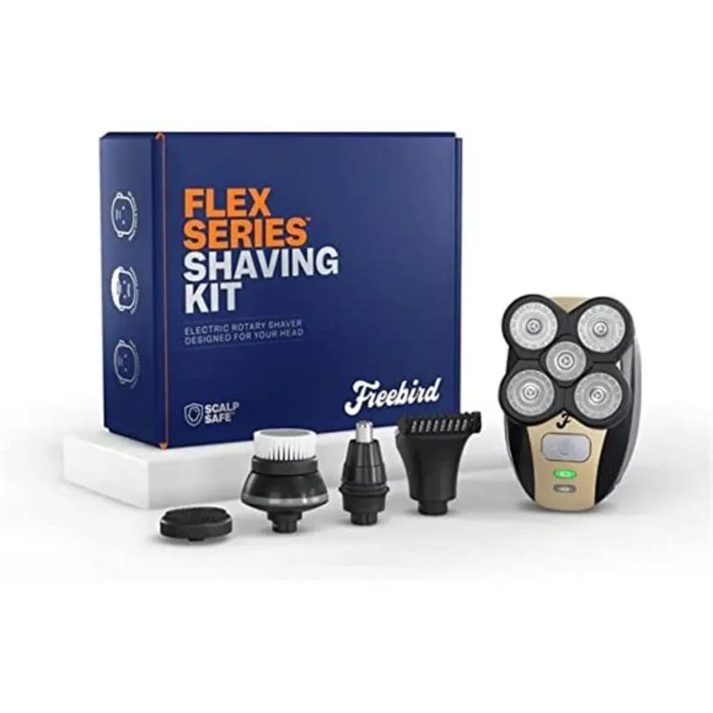 Electric Head Hair Shaver Cordless Rechargeable Waterproof Razor